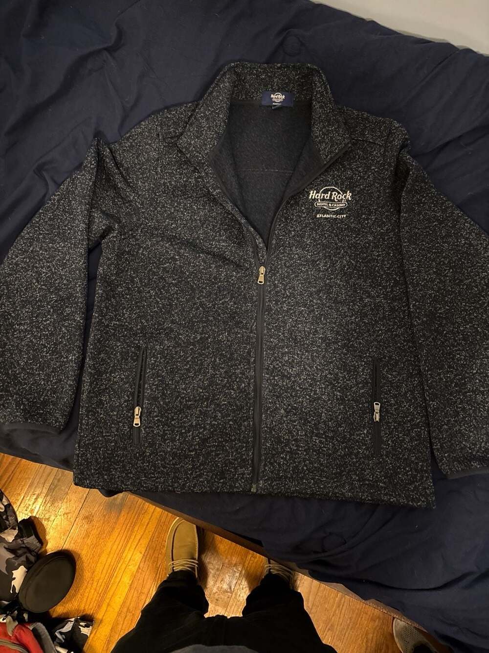 Hard Rock Hotel & Casino Atlantic City Men's Full-Zip Sweater Fleece Jacket